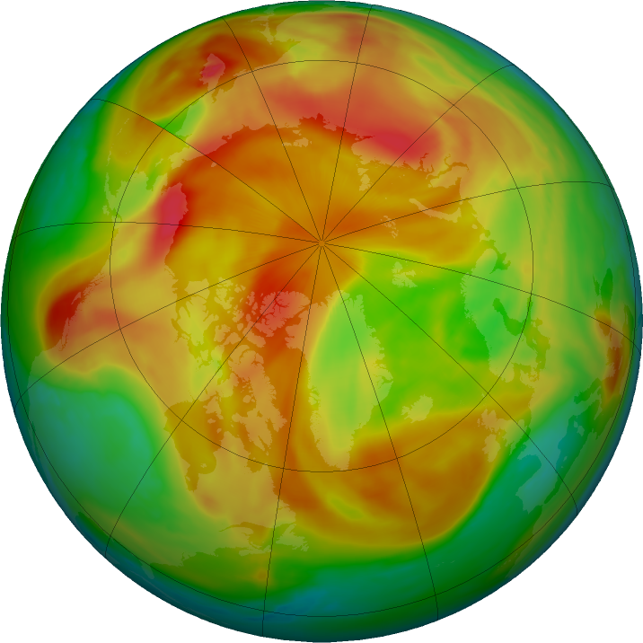 Arctic ozone map for 11 April 2023